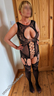 My mature body in a black body stocking xx