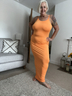 The orange dress 